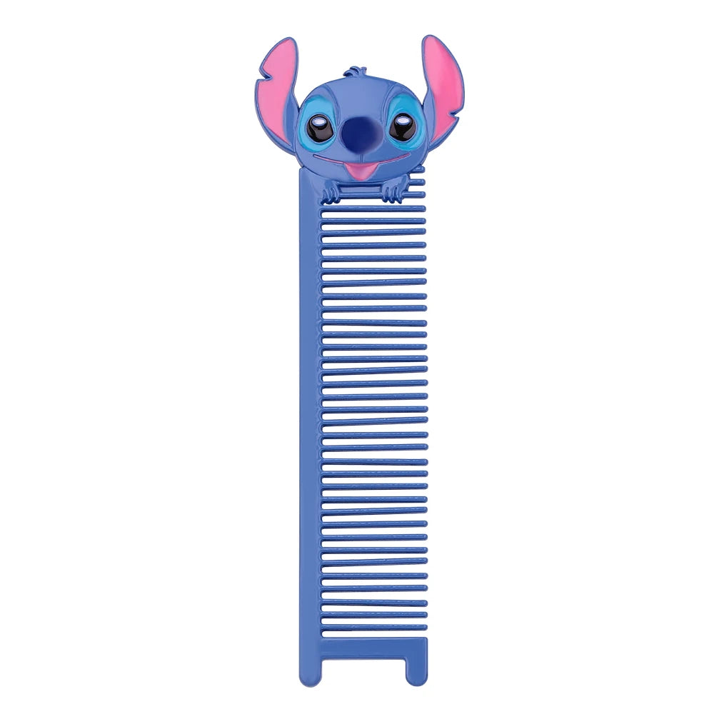 Cartoon cute Stitch makeup brush, soft fiber makeup brush, Stitch portable comb, Stitch eye shadow brush, suitable for girls' bi
