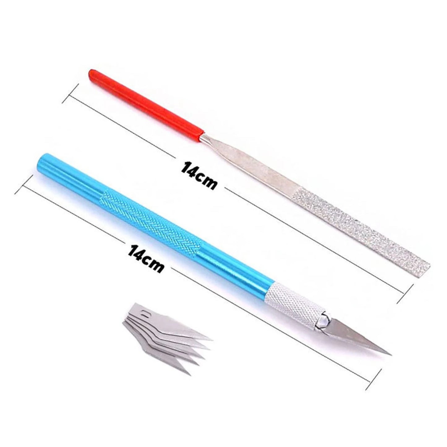 DIY Essential Modeler Basic Tools Craft Kit Set for Car Model Building and Repairing 9Pcs /set