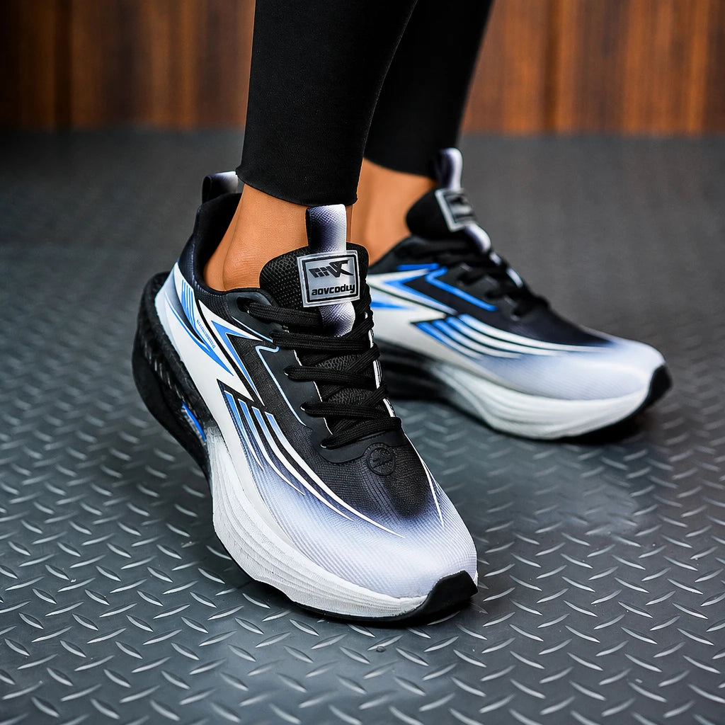 Men Running Shoes Carbon Board Air Cushion Marathon Sneakers Breathable Lightweight Women's Comfortable Speciality Sports Shoes