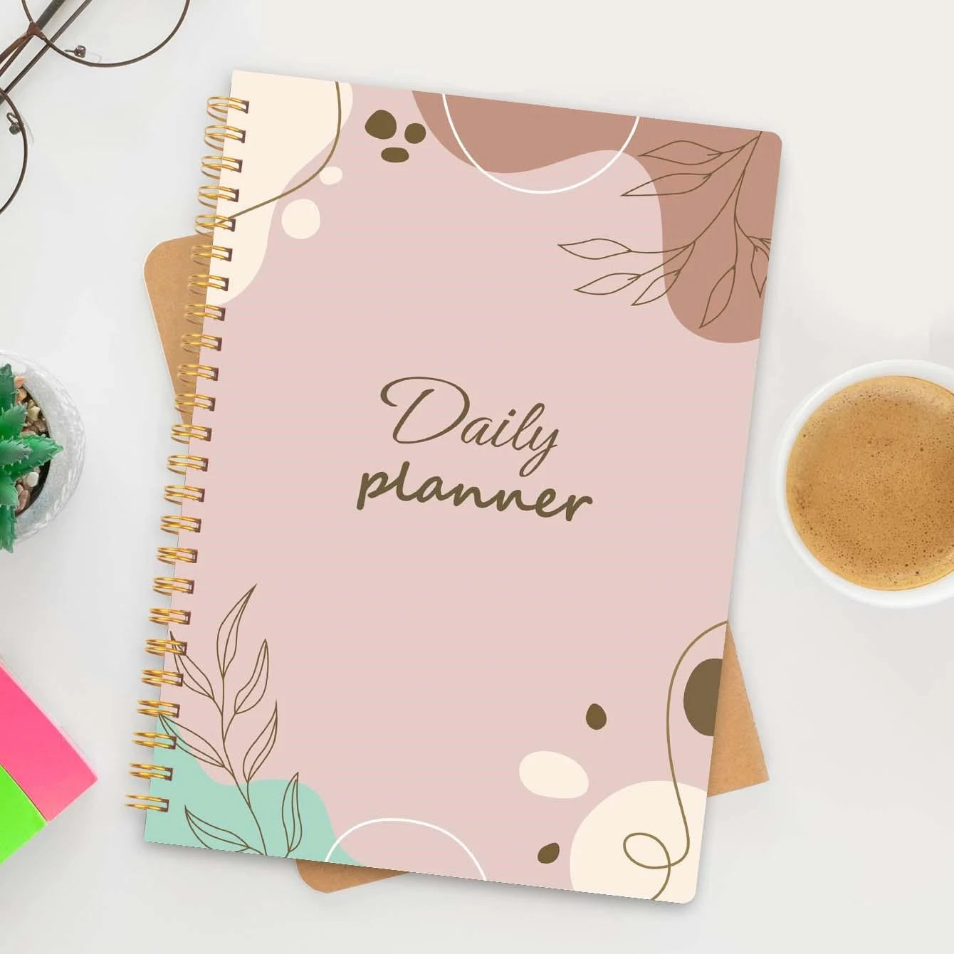 Daily Planner Notebook - Undated To Do List Task with Priorities,Mood Tracker,Notes,Suitable for Office, Home and School