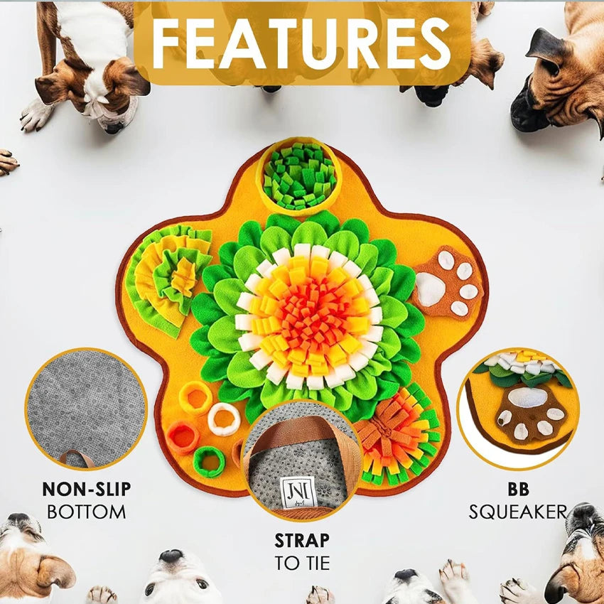 Pet Sniffing Mat Indoor Dog Walking Dog Cat Foraging Toy Dog Stress Relief Puzzle Treasure Hunt Game Slow Eating Mat