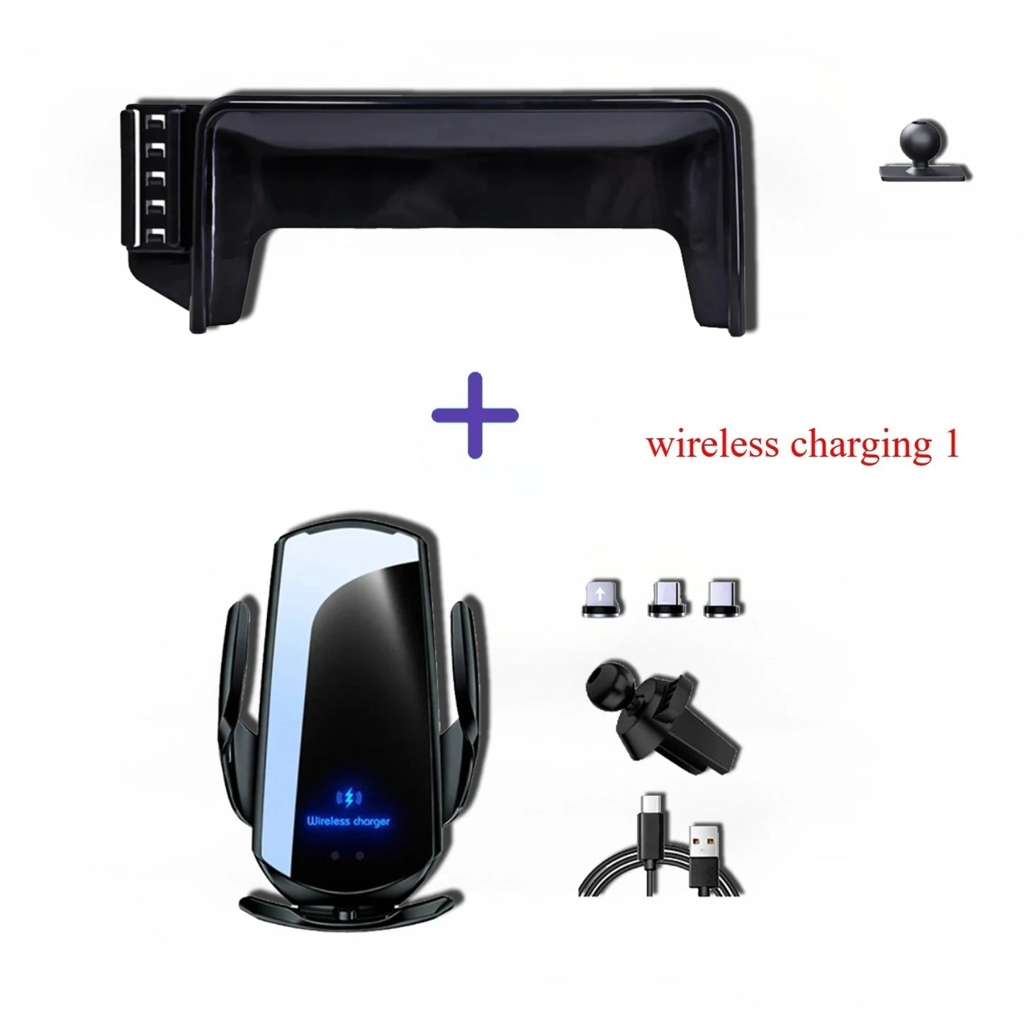 Car Phone Holder For Mercedes-Benz C Class 7-inch W205 2015 2016 2017 2018 GLC 2016 - 2019  Screen Fixed Base Navigation Bracket