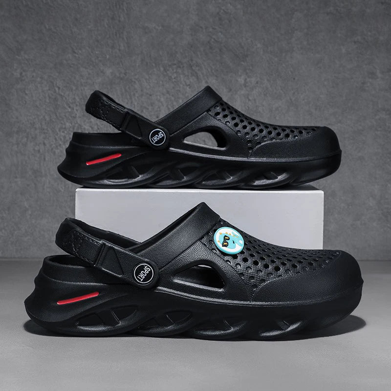 Men's Summer Sandals Clogs Men Women Breathable EVA Thick and Soft Sole Slippers Beach Water Shoes Couple's Clogs Big Size 47