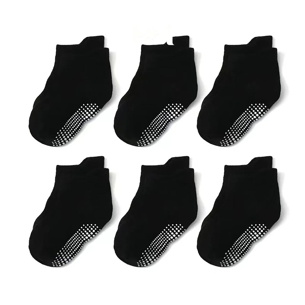 6Pairs Baby's Non-slip Floor Socks For Toddler Kids Boys Indoor Activities Learn To Walk Ankle Socks