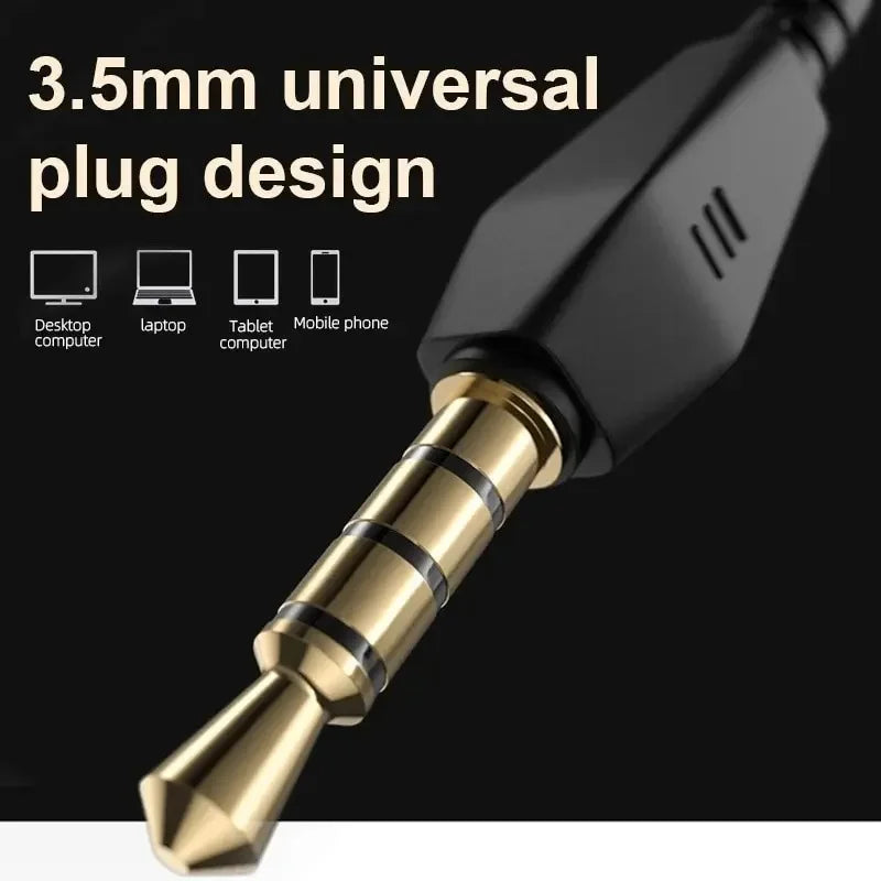 Dynamic HiFi Wired Earphone In Ear Monitor Sport Headphones Bass Stereo Gaming Noise Cancelling Headset Music Earbuds With Mic