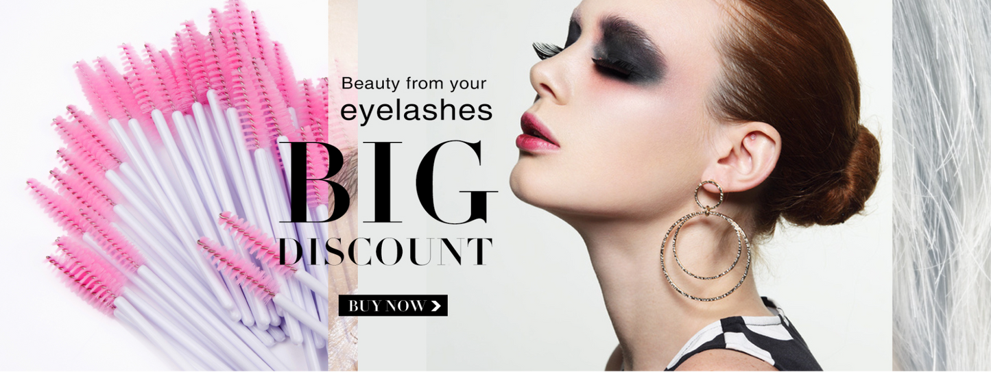 Customized Logo sticker 100pcs Eyebrow Brush Tube Reusable Eyelash Brush Tube Dust-Proof Mascara Sticks Applicators Makeup Brush