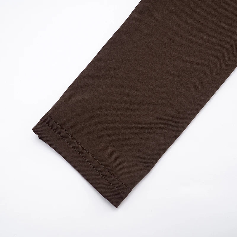 CUTENOVA Women'S Fall/Winter New Arrival Sexy Solid-Color Bodycon Gathered Ribbon Long-Sleeve Bodycon Chic Streetwear Dress