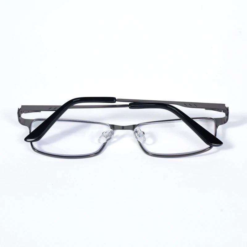 2025 NEW Men Blue light blocking Reading Glasses for Men Metal Full Frame Readers Magnifier Presbyopia Lens Eyewear +75+100+125