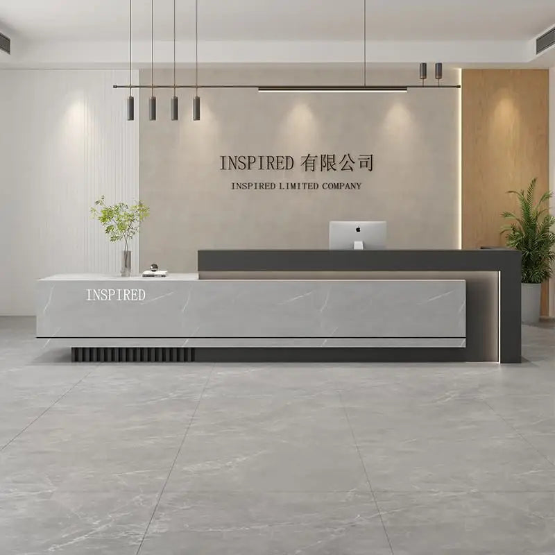 Luxury Reception Desks Modern Display Decorations Reception Desk Accessories Escritorio De Recepcion Commercial Furniture