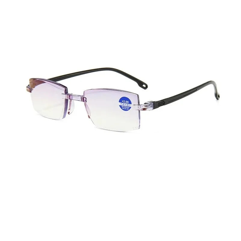 Frameless Bifocal Reading Glasses for Men & Women | See Near & Far | Up to +4.0