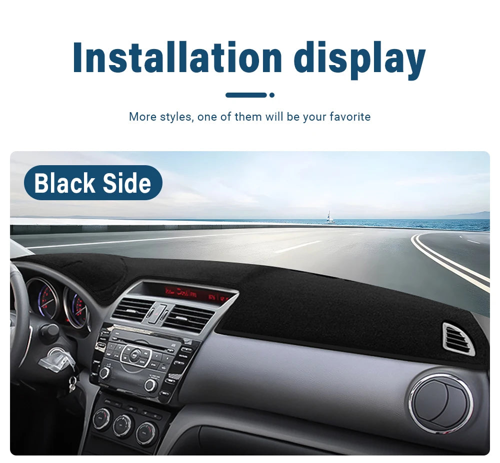 Car Accessories For Mazda 6 GH 2008 2009 2010 2011 2012 Dashboard Cover Sun Shade Mats Avoid Light Pads Instrument Panel Carpets