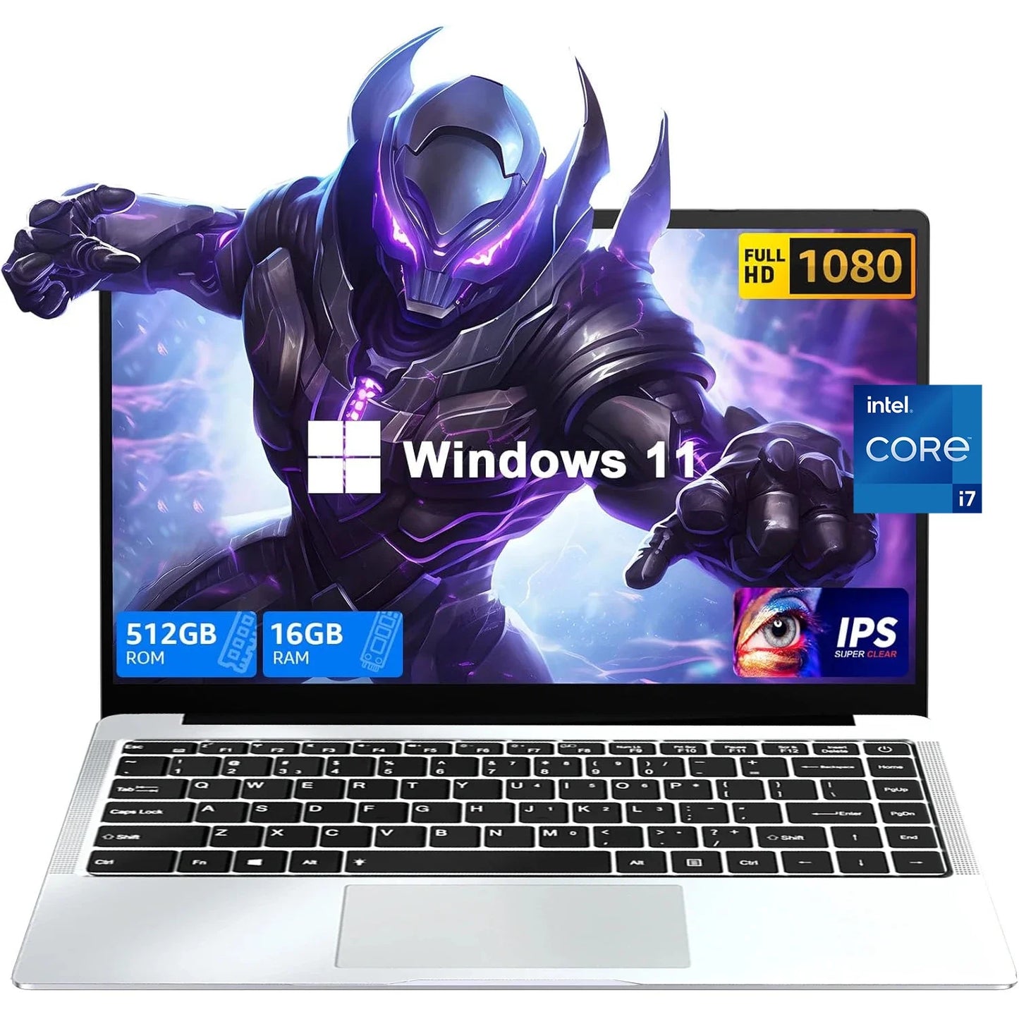 NEW 14.1 inch Portable Laptop 12GB 2TB Intel Core i7 9850H Windows 11 Gaming Computer PC Gamer office Notebook 1920*1080 HD 4K