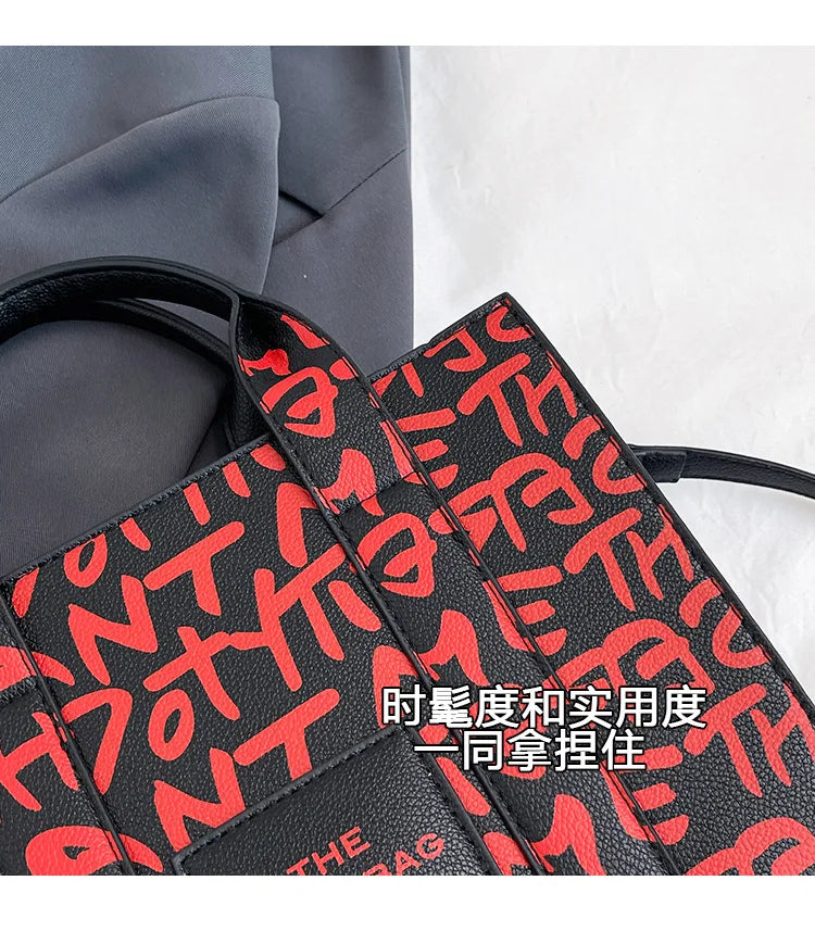 PU Leather Casual Crossbody Bags for Women Ladies Luxury Designer Tote Handbag Female Large Capacity Travel Shoulder Bag Sac