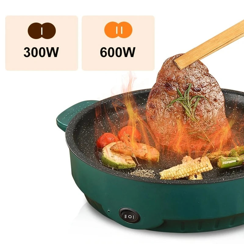 Electric MultiCooker Electric Frying Pan 220V Househould Barbecue Fried Steak Fish Omelette Frying Pan Non-stick Cooking Machine
