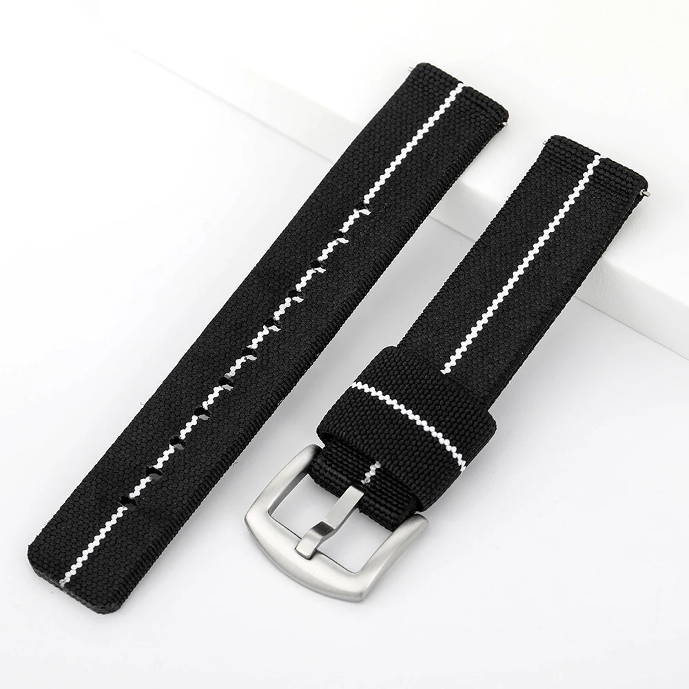 Nylon Watch Band 18mm 20mm 22mm Bracelet Elastic Watch Strap Universal Fast Release Wrist Band Belt Replacement Accessories