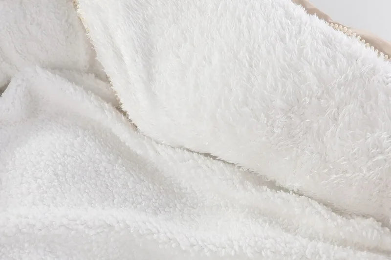 Baby ClothesChildren Clothing Boys and Girls Jumpsuits with Fleece and Cotton Jacket Outdoor Hugging Winter Cotton Clothe