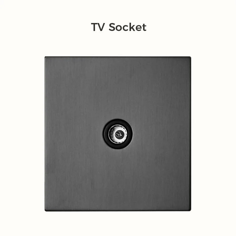 Avoir Wall Push Button Switch Y Type On Off Rocker Switches 2Way Power Scoket Gray Europe UK Electric Outlets Home Improvements