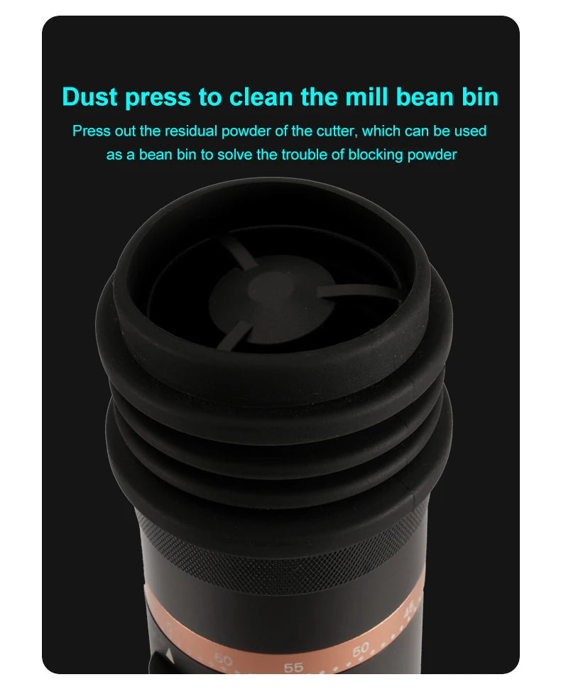 Electric Coffee Grinder 48MM Espresso Cone burr Stepless Fineness Adjustment Cold Brew Bean Grinder Black Sliver Gray