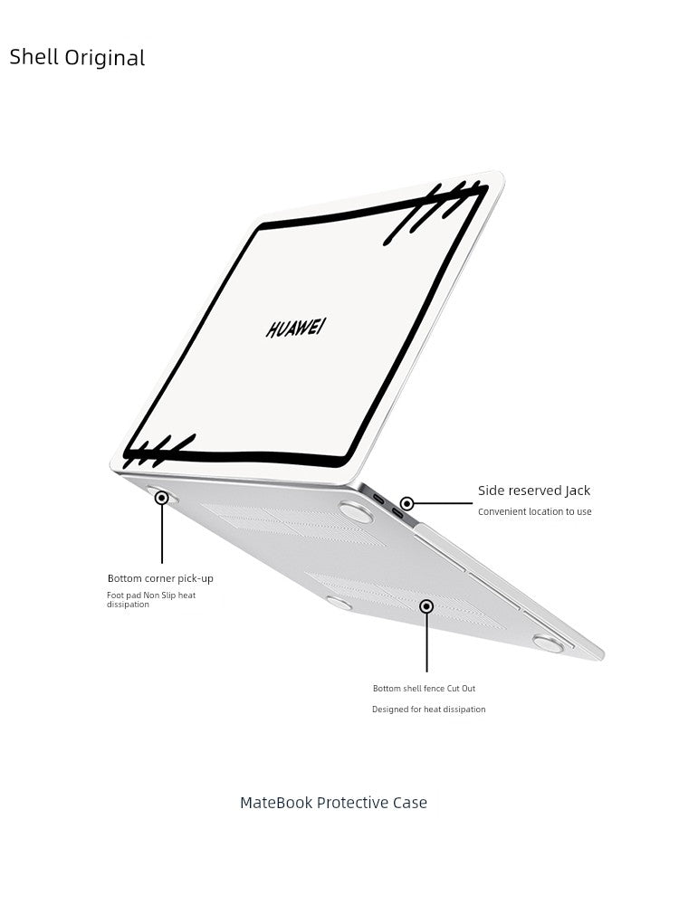 Applicable to New MateBook Protective Case XPro Huawei Laptop 14S Protective Case D15s Sticker X