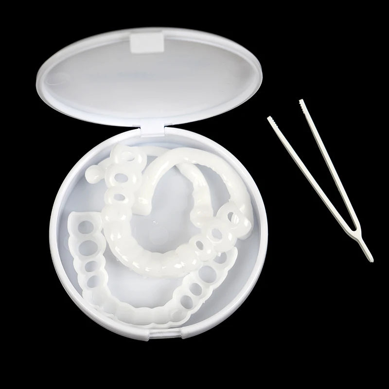 Upper and lower dental sealants, oral cleaning braces with box packaging, portable dental braces with dental sealants