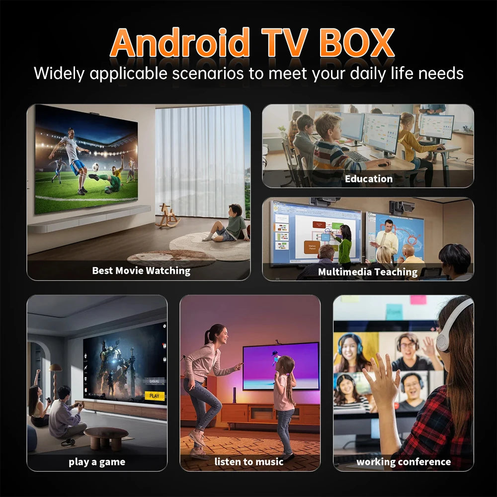R69 Plus Voice Control TV Box Ultra HD 8K Allwinner H728 Octa Core Support Netflix tv box WIFI 6 Set Top Box