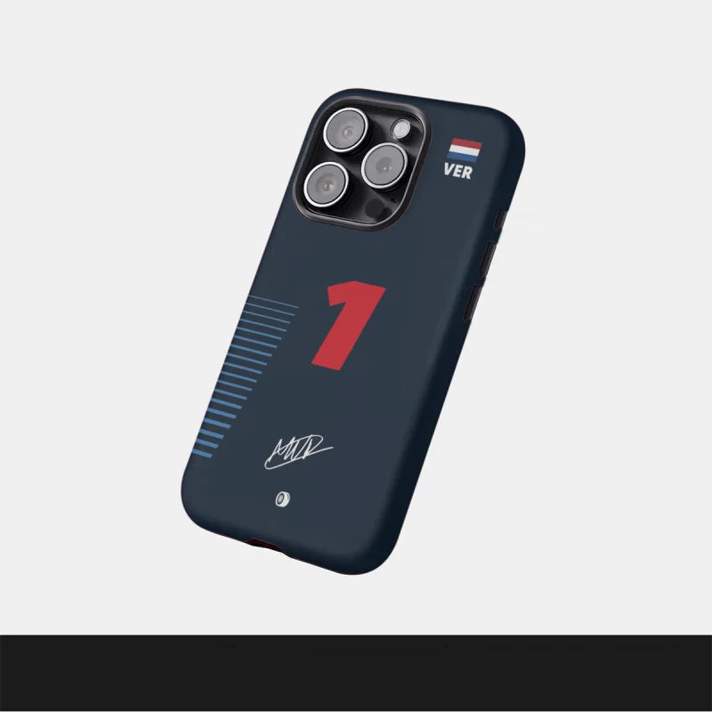 F1 NO.1 simple Phone Case for iPhone16ProMax 15 14 14 12mini 7Plus XR 2in1 tough glossy case