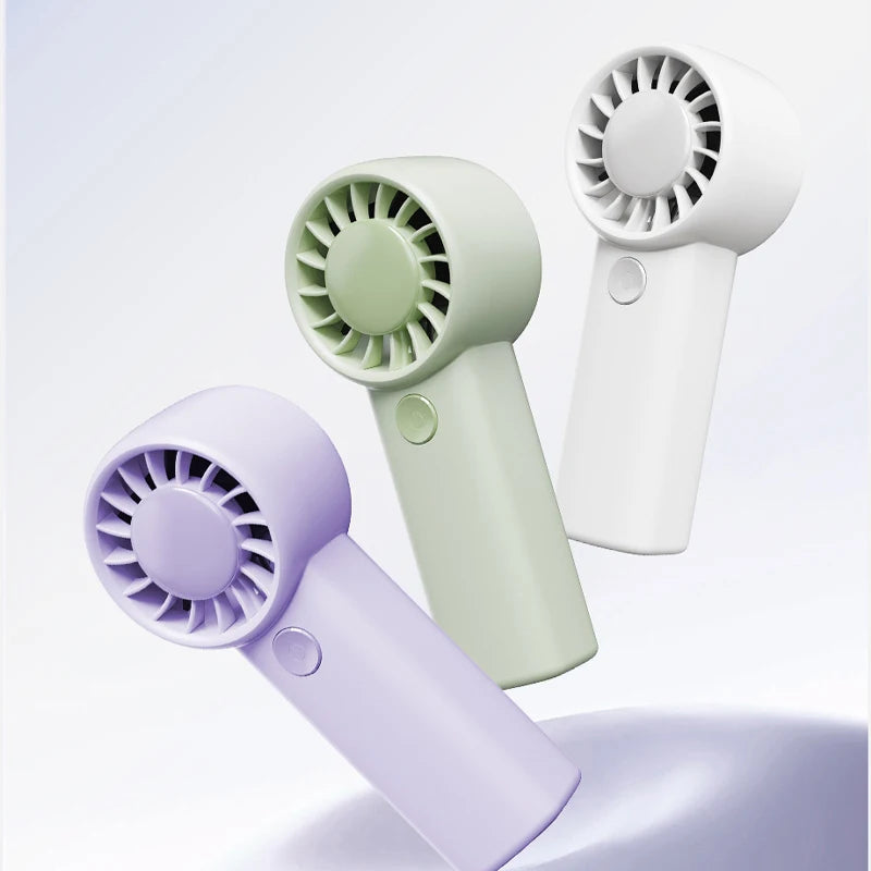 Mini Fans 3 Speed Adjustable Small Handheld Fan Type-C Rechargeable Build in 500mAh Battery for Office Camping Travel Outdoor