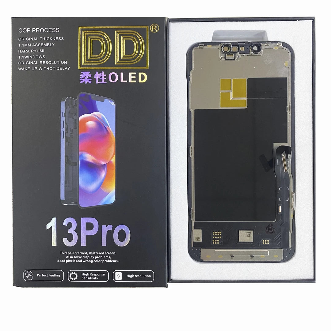 High Quality 120HZ RJ Soft OLED For iPhone 17 Pro Max 17PM LCD Display 3D Touch LCD Screen Digitizer RJ  Assembly Replacement