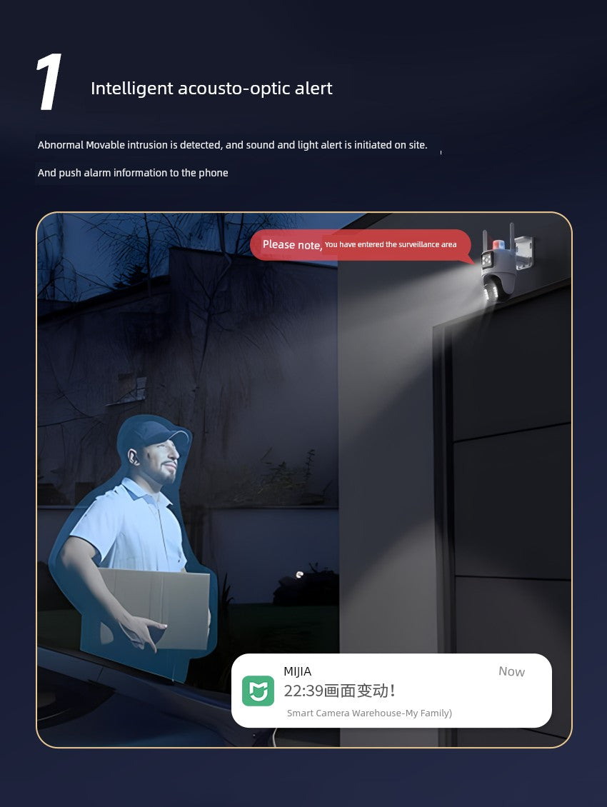 MIJIA App Camera Shadow Mobile Phone Remote For Home 360 Degrees No Dead Angle WiFi Door Ceiling Monitor
