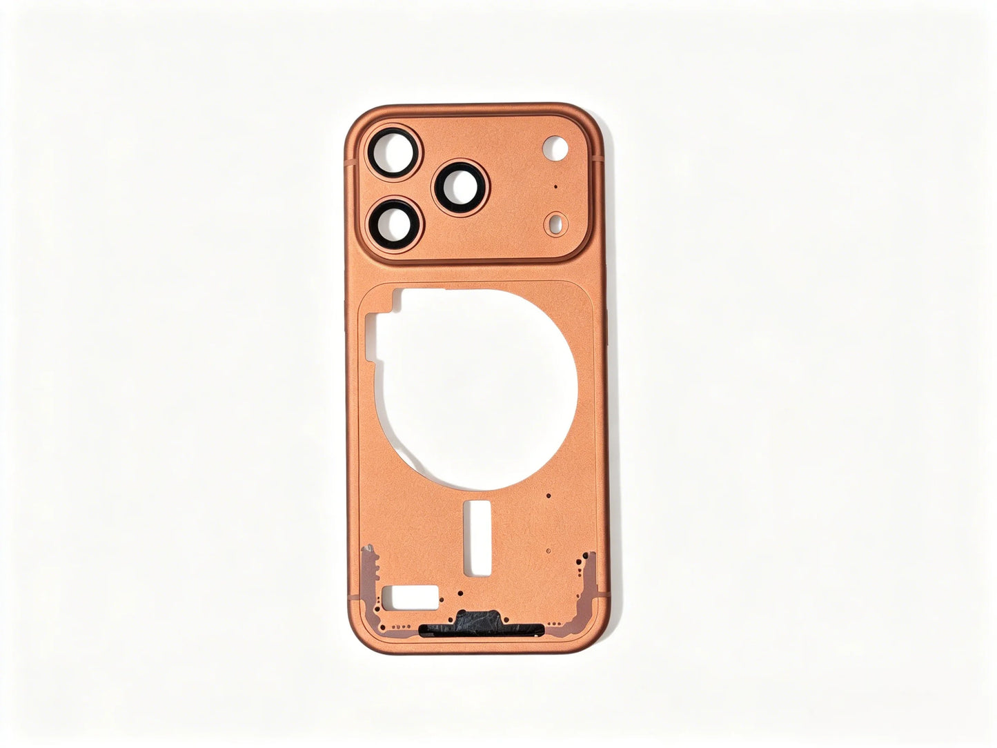 Replacement Middle Frame For Iphone 17 Pro With Used Camera Button Keypad Tail Plug Net Screen Buckle Sapphire Camera Lens