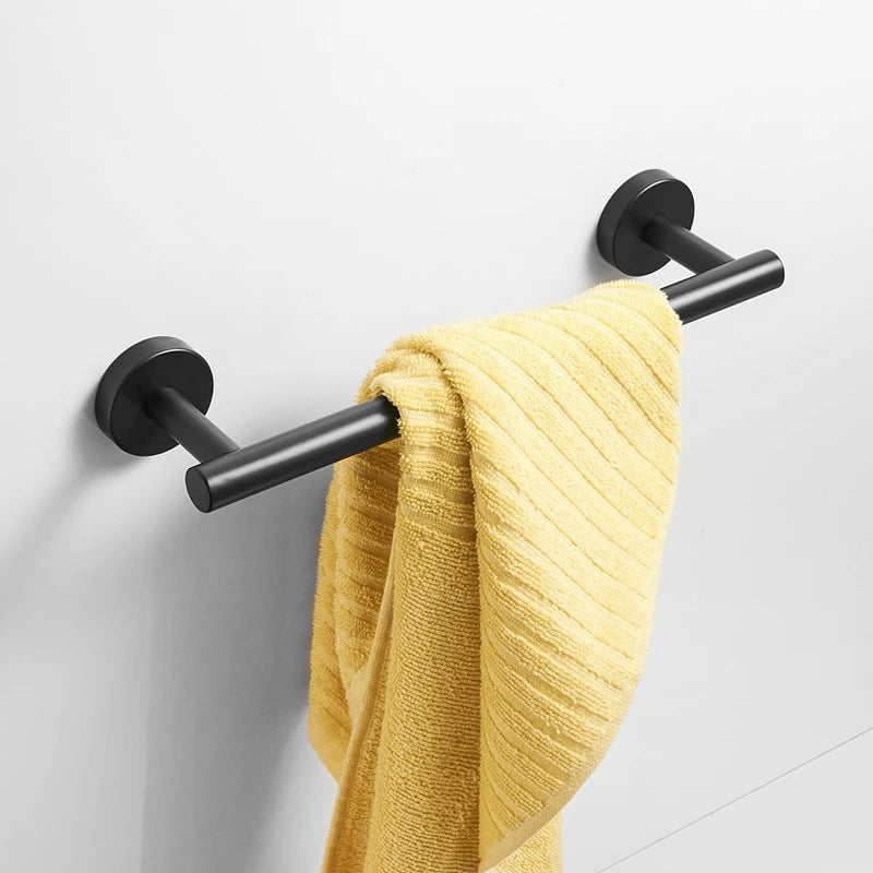 High quality 304 stainless steel bathroom accessory,single Towel bar,Towel rail, Towel holder Black Brush Gold