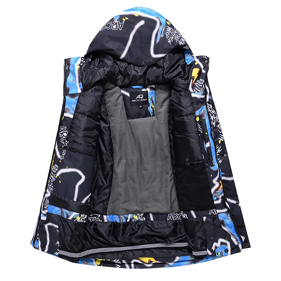 Winter Ski Suit for Men Outdoor Sports Warm Windproof Waterproof Snow Jackets Pants Male Ski Equipment Snowboard Jacket SK032