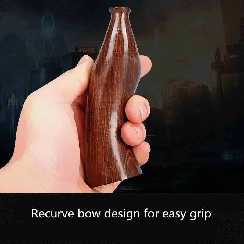 Slingshot Ebony Slingshot Solid Wood Flat Rubber Band Slingshot Wide Rubber Hand Recurve Outdoor Hunting Launch Slingshot