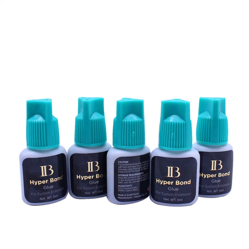 2/5/10Pcs Ibeauty Hyper Bond Individual Cyan Cap 5ml Quick Drying 6 Weeks Lasting Strong Lashes Adhesive From Korea Makeup Tool