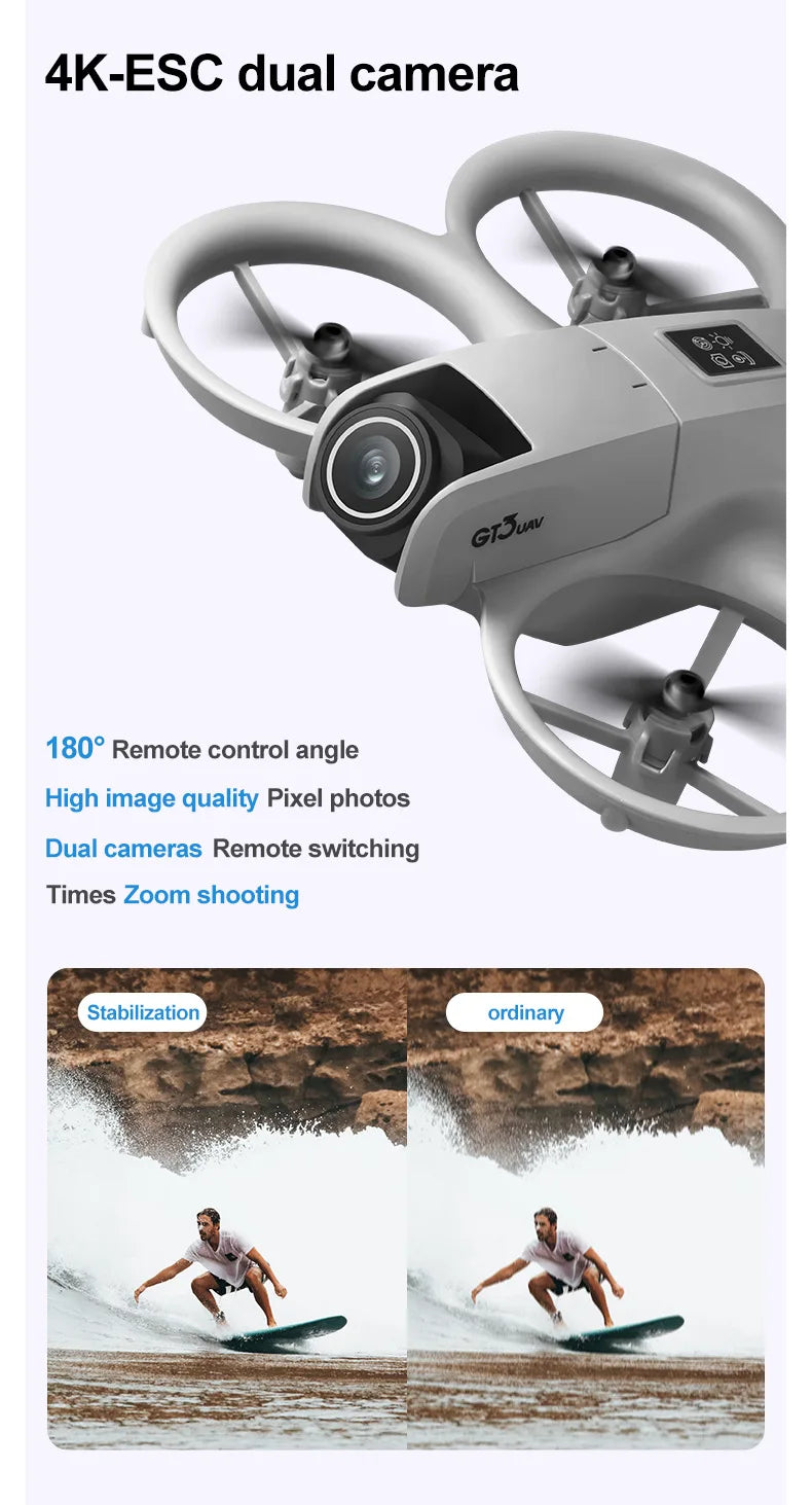 2026 NEW MINI Drone 8K 5G GPS Professional HD Aerial Photography Remote Control Aircraft HD Dual Camera Quadcopter Toy UAV