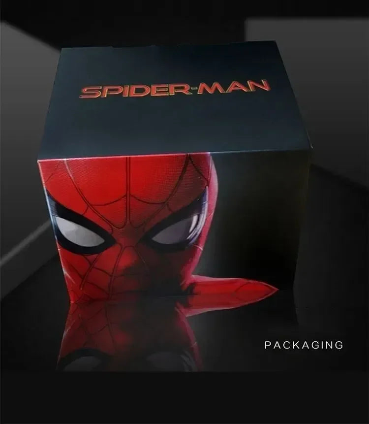 Mascara Spiderman Headgear Mask Cosplay Moving Eyes Electronic Mask Spider Man 1:1 Remote Control Elastic  Adults Kidstoys  Gift