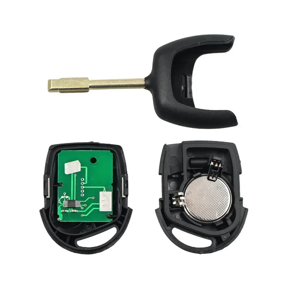 KEYYOU With Cutting Service Remote Car Key For Ford Focus Fiesta Mondeo Fusion Transit KA 2001 2002-2008 433MHz 4D60 4D63 Chip