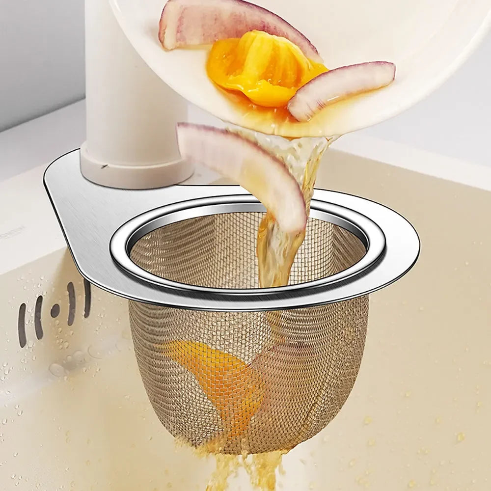 Stainless Steel Swan Sink Strainer Basket Removable Goosehead Storage Drainage Basket Goosehead Hanging Wet & Dry Drainage Racks