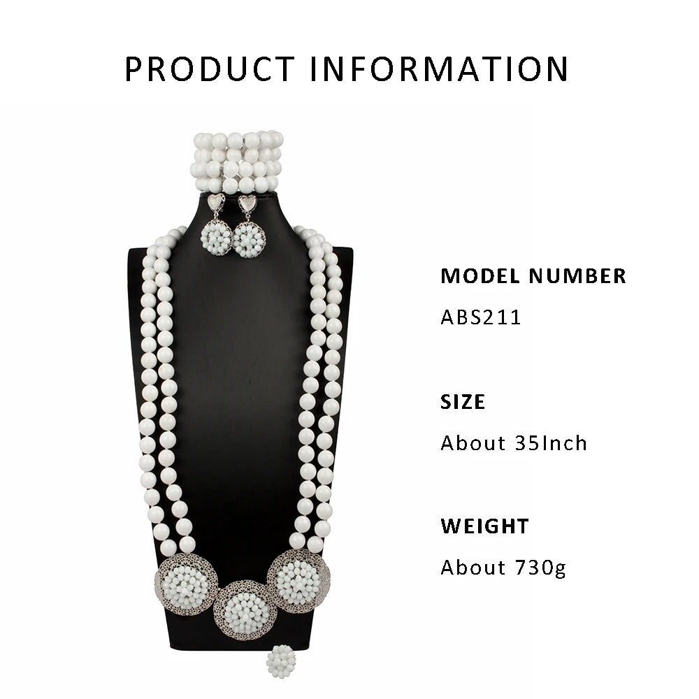 Big Real Coral Bead Traditional Nigerian Wedding African Coral Beads Jewelry Set Women Party Anniversary Gift Jewelry CNR885