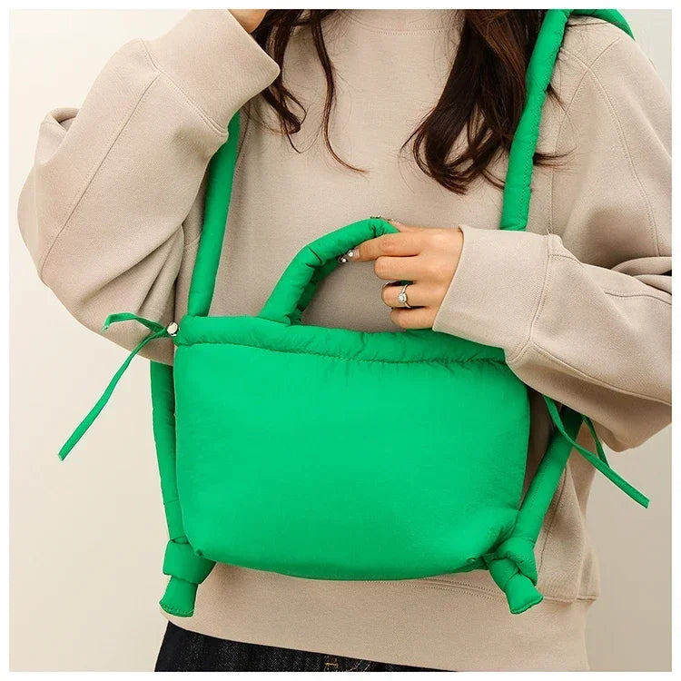 Super Cool Simple Versatile Handbags for Women 2025 Casual Hot Sale Colorful Nylon Small Square Shoulder and Crossbody Bags