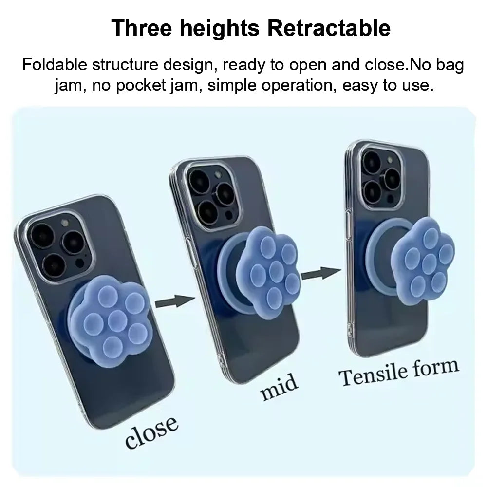 Grippopso Universal Magnetic Suction Cup Phone Holder Mirror Shower Silicone Suction Phone Case Grip Stand Holder for IPhone