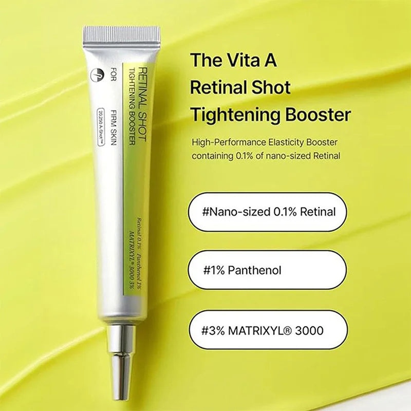 Korean Vita A Retinol Shot Tighten Booster Serum & Eye cream Lifting Anti-Aging Pore Shrink Dark Circles Repair Skin Care Set