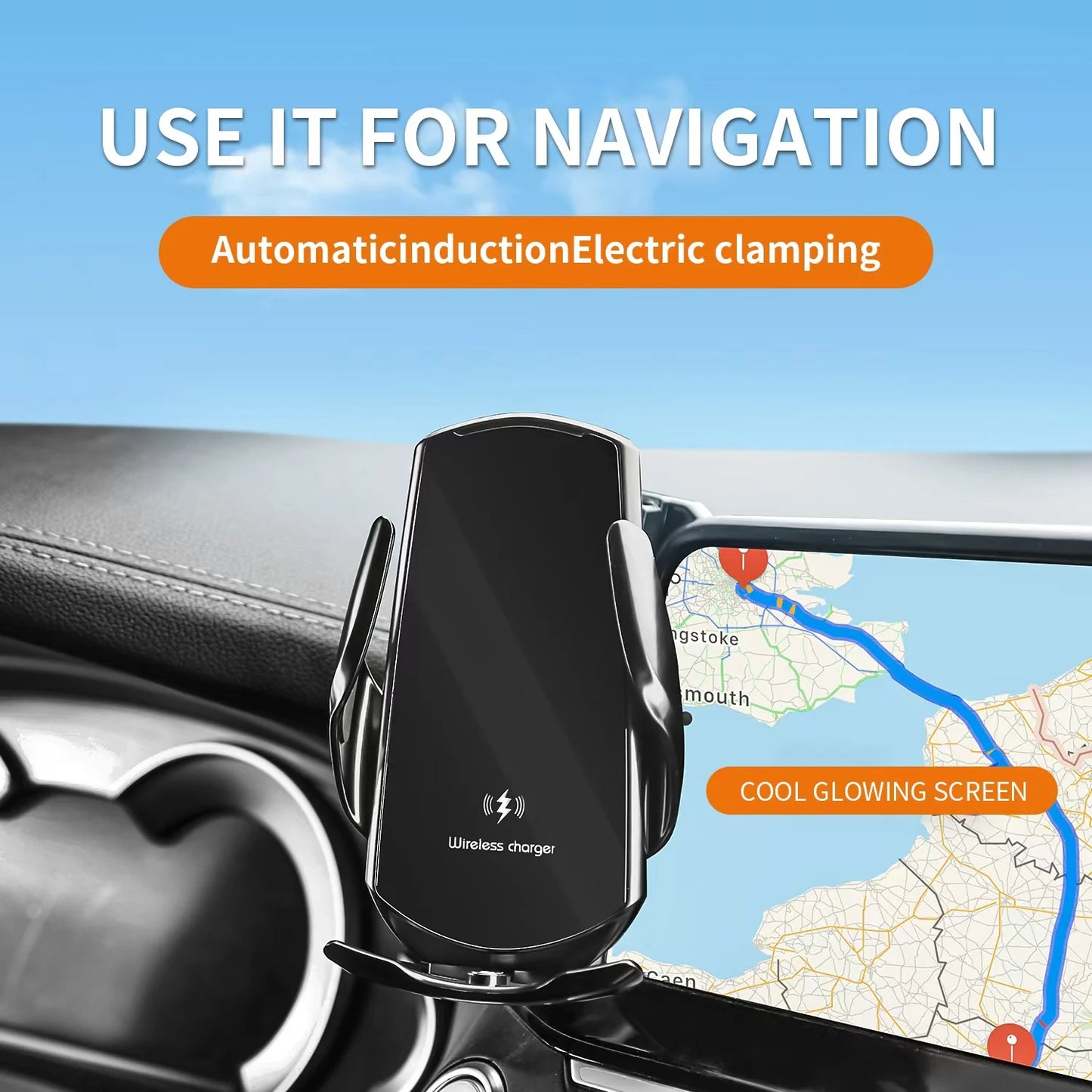 LIMUD Car Phone Holder Special Fixed Base For AUDI A6 C8 A7 C9 2019-2024 Wireless Charger Bracket Auto Interior Accessories