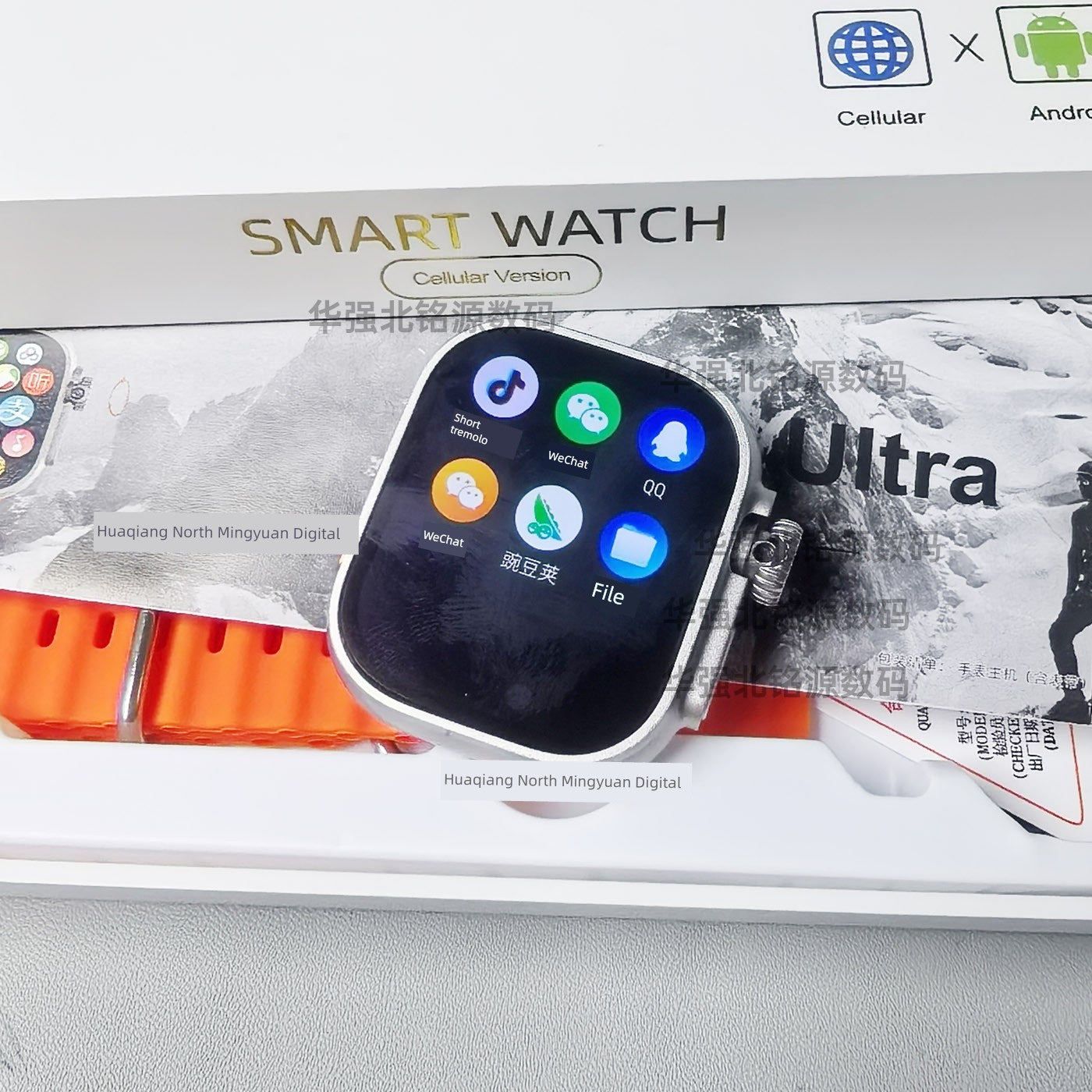 Huaqiang North New Arrival Dw100pro + Ultra Top with Smart Watch Plug-in Card and Shuncheng 5.0 Teenagers