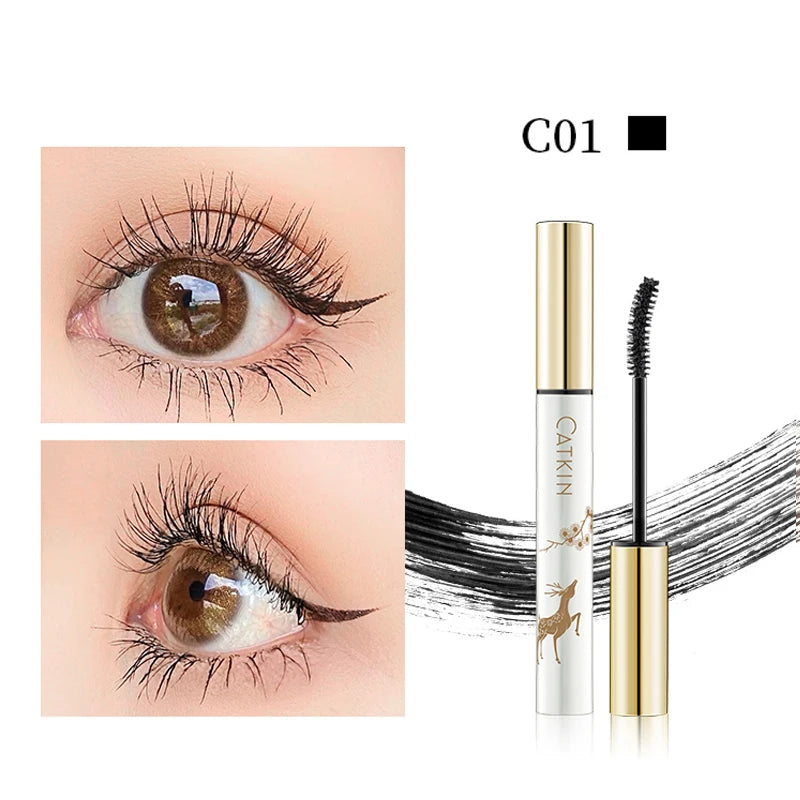 CATKIN Makeup Black Lifting Mascara, Volume and Length Mascara with Waterproof & Long Lasting for sensitive eyes.