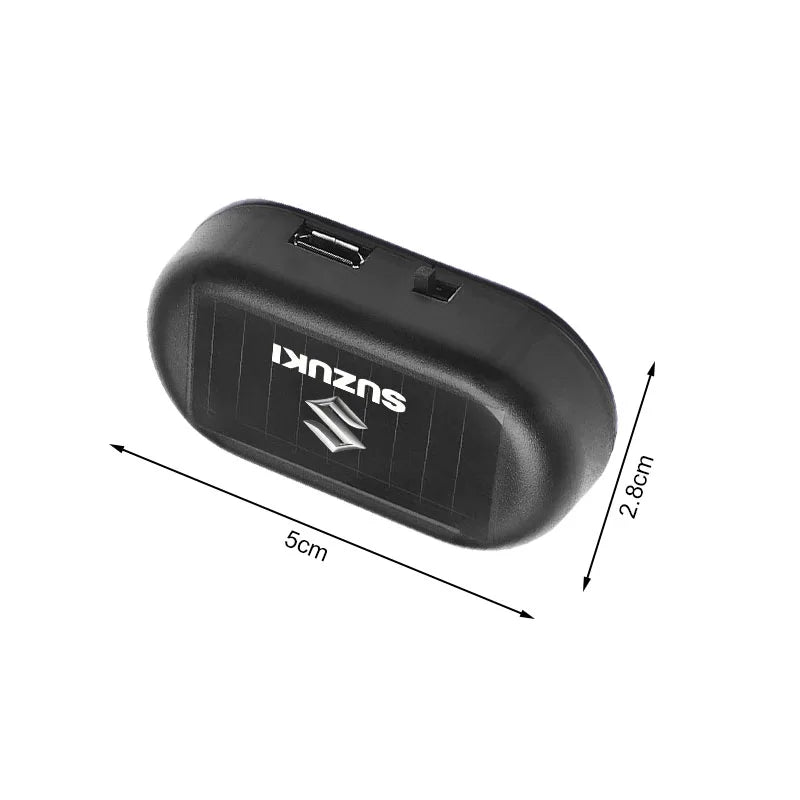 1Pcs Car Solar Powered Wireless Anti-Theft Caution Lamp LED Flashing Light Styling For Suzuki Jimny Grand Vitara Sx4 Swift Alto