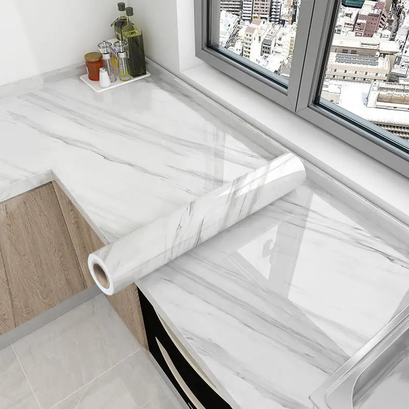 80CM Kitchen Oil-proof Sticker High Temperature Resistance Waterproof Self-adhesive Wall Stickers Wall Decor Kitchen Wallpaper