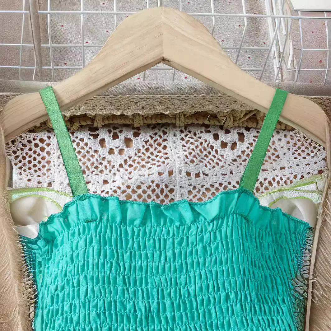 Baby Girls Big Butterfly Wings Gauze Princess Dress Lovely Kids Summer Sleeveless Tulle Sling Dress Children Birthday Party Gown