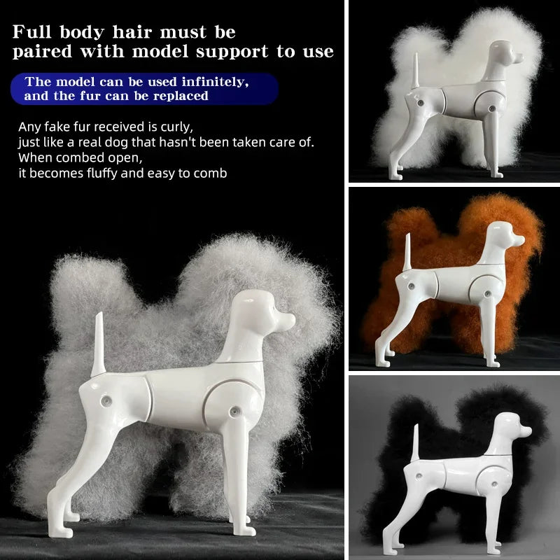 Teddy Dog Pet Simulation Hair Pet Beauty Hair Beauty Whole Body Skeleton Model Pet Simulation Hair For Grooming Practice