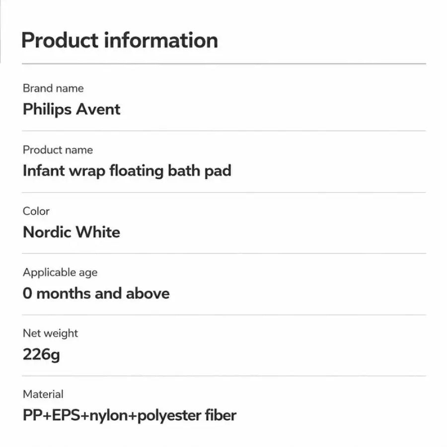 Avent Baby Bath Mat Newborn Bath Cushion Support Non Slip Quick Dry Adjustable Recline Sit 2 In 1 Bathtub Pad Newborn Baby Tub